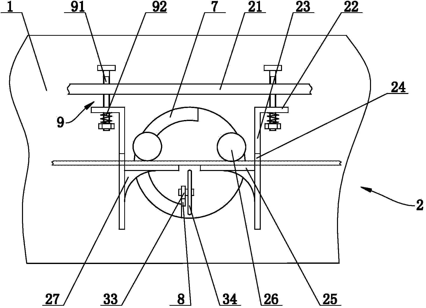 Letter bending machine