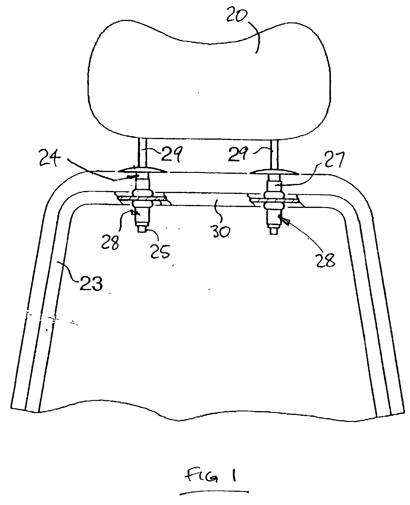 Press-formed keyway for headrest mounting tube