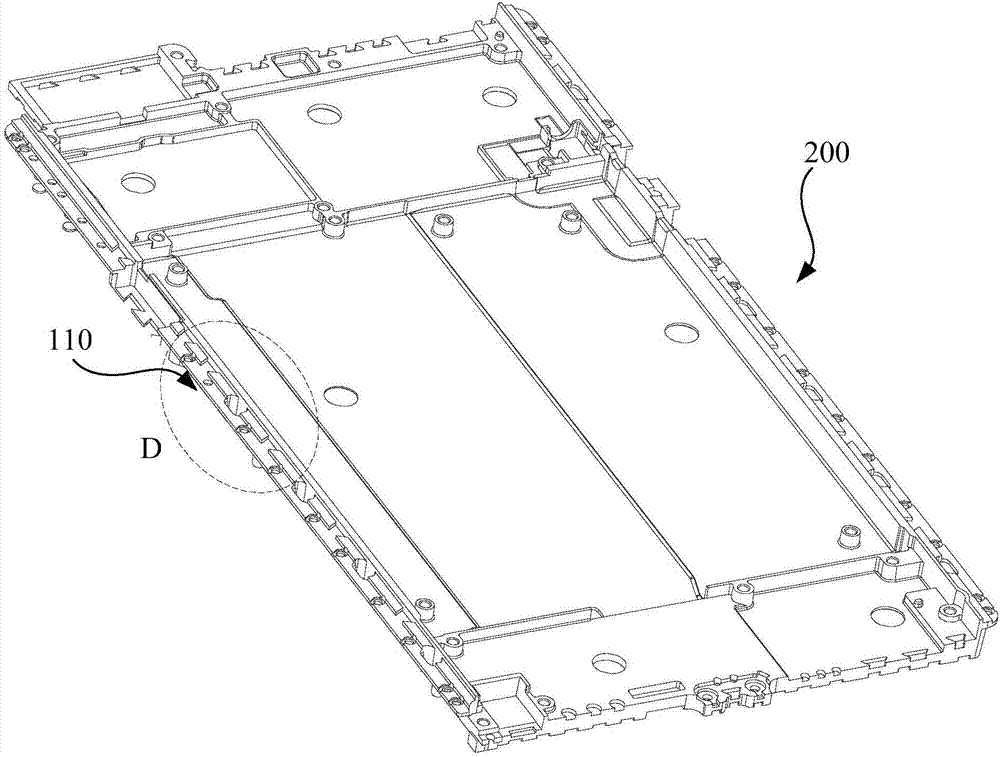 Metal middle frame processing technique, metal middle frame and electronic device