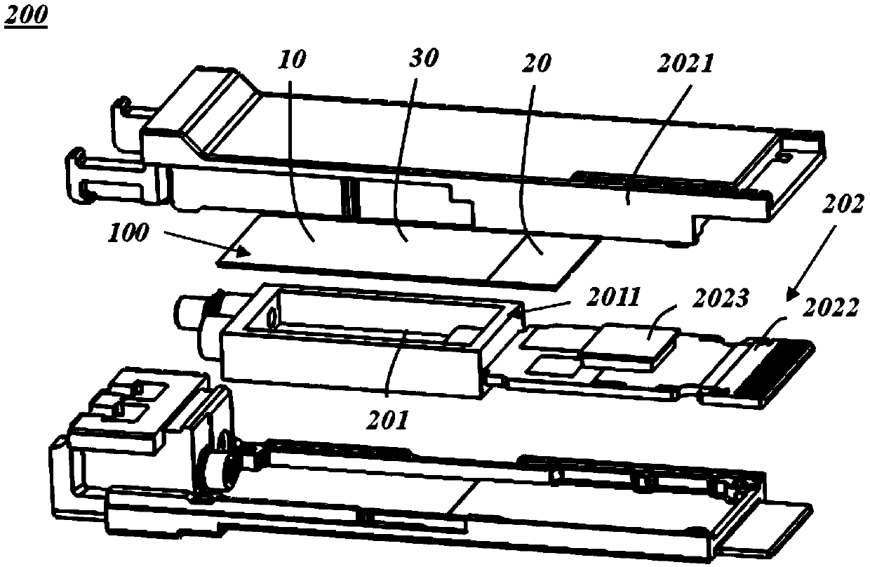 Dehumidification assembly and optical module with same