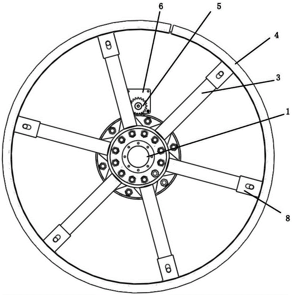 Forage grass pushing device