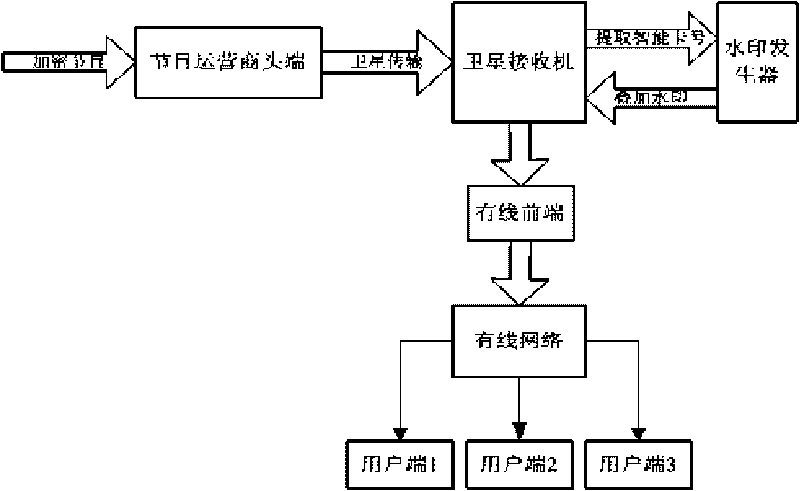 Pirate examination method of digital television program