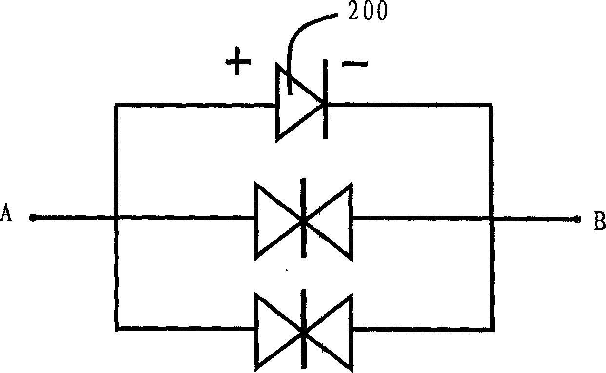 Anti-static protective circuit for luminous tube