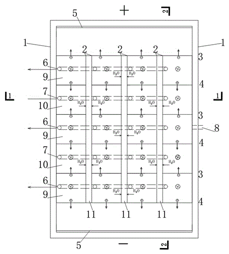 Equipment for double-membrane desalination through synergistic effect of pressure field and electric field and application method