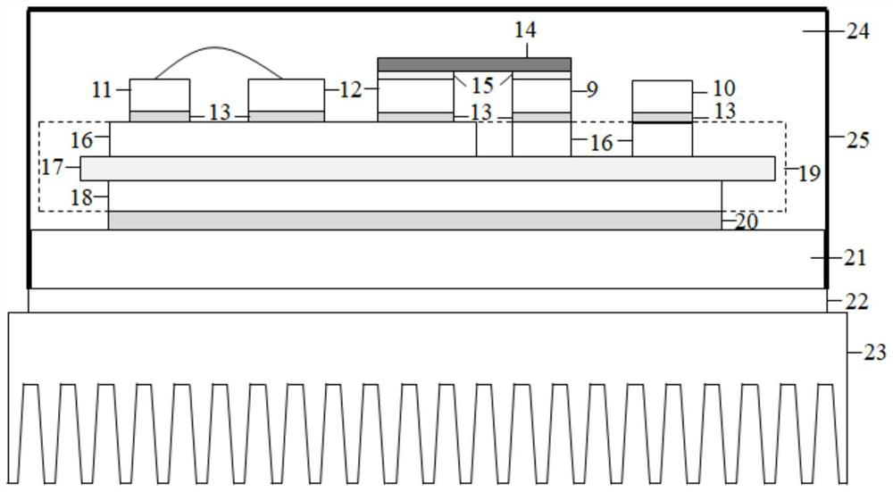 High-thermal-reliability multi-unit power integration module and processing technology thereof