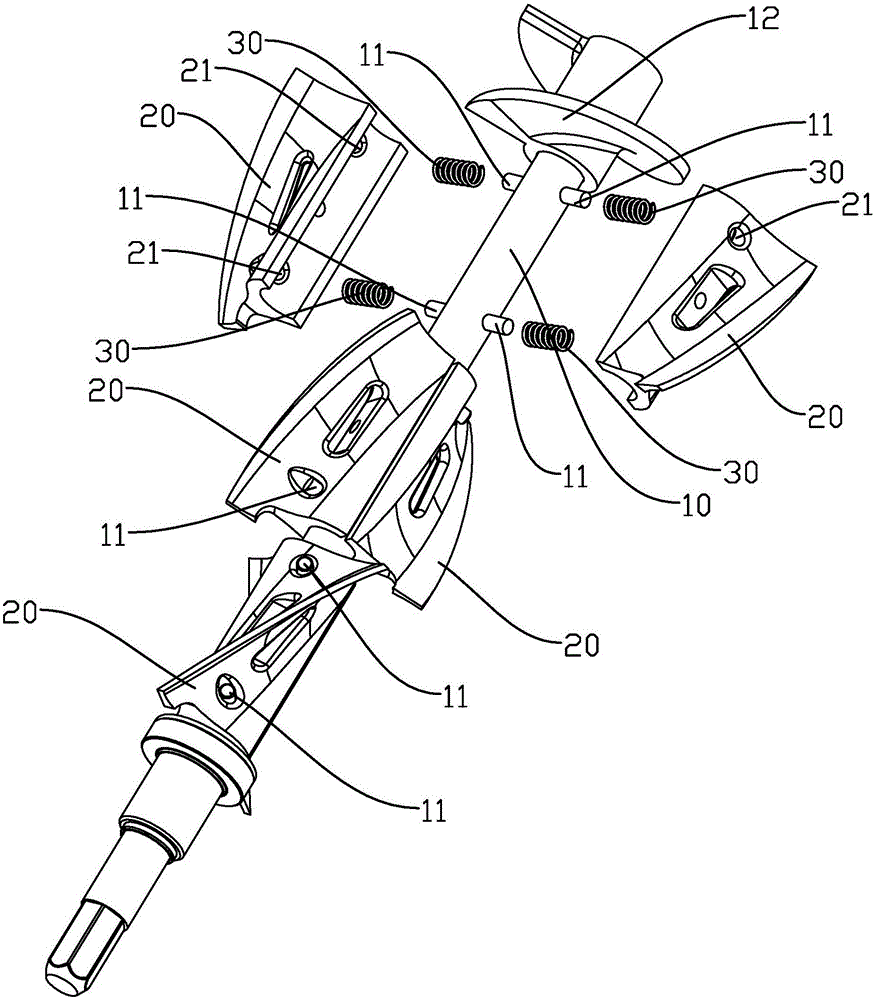 Stirring scraper of ice cream machine