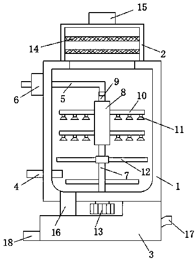 Energy-saving and emission-reducing exhaust gas desulfurization tower