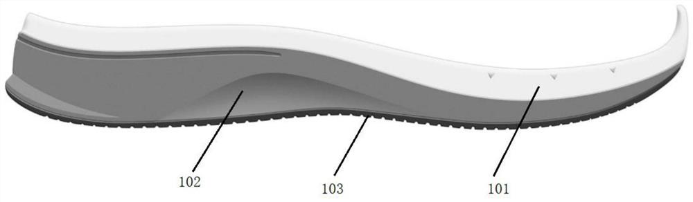 Waterproof dirt-resistant shoe sole, waterproof dirt-resistant shoe and production method of waterproof dirt-resistant shoe sole