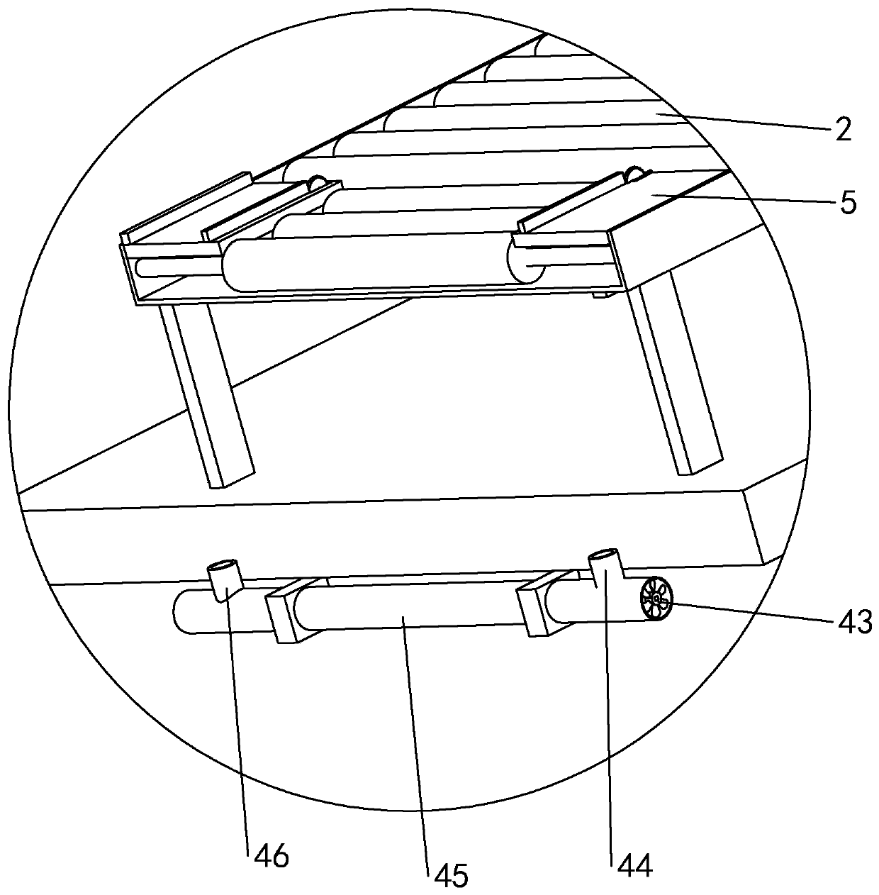 Winding device of compounding machine