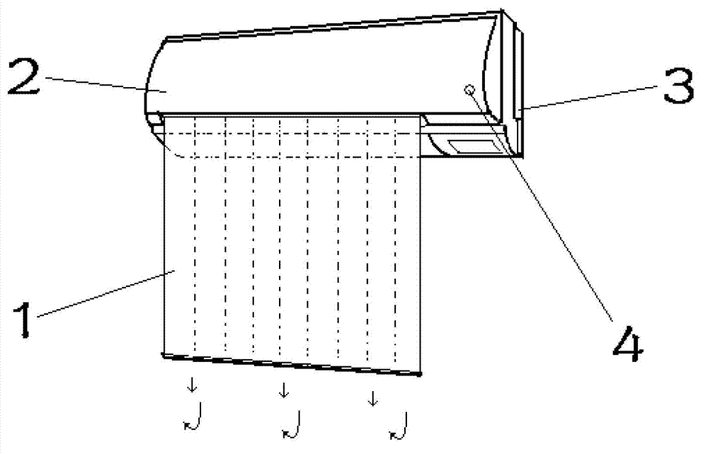 Air guide curtain of air conditioner