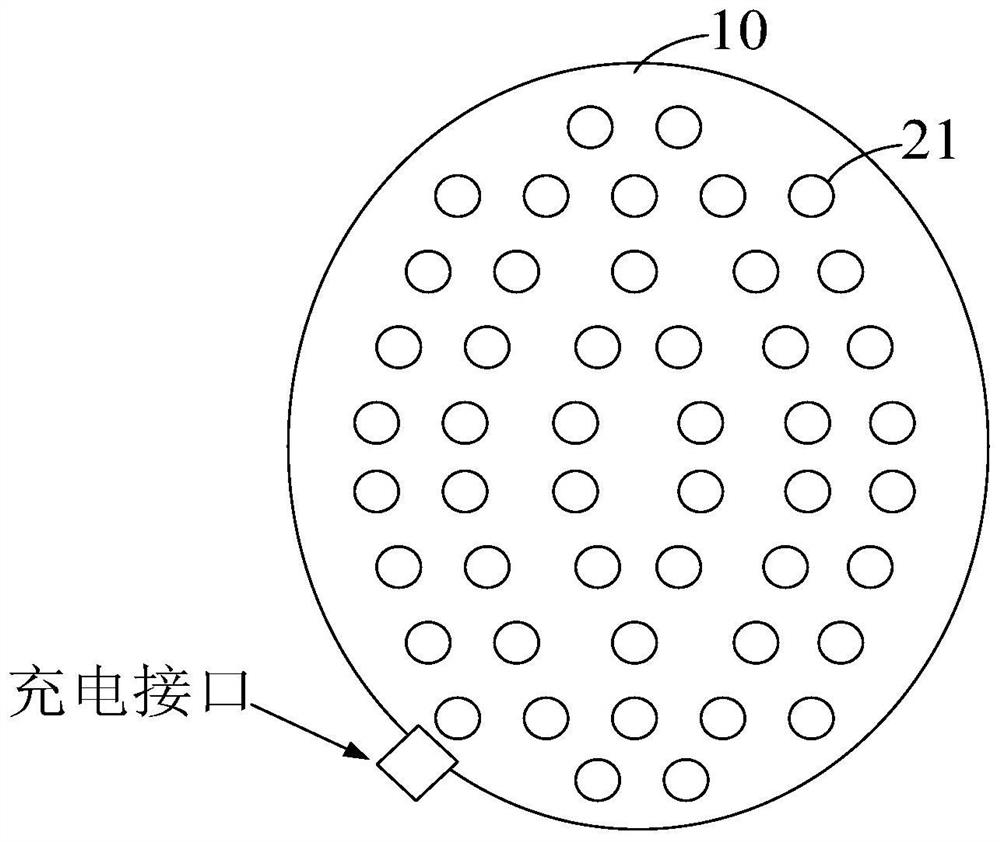 Head-mounted hair growing device