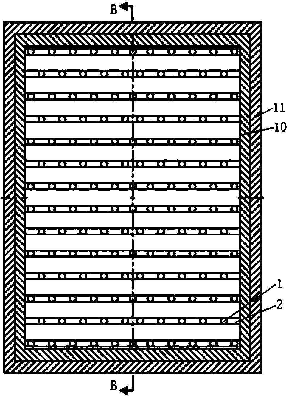 A fluidized bed combustion device