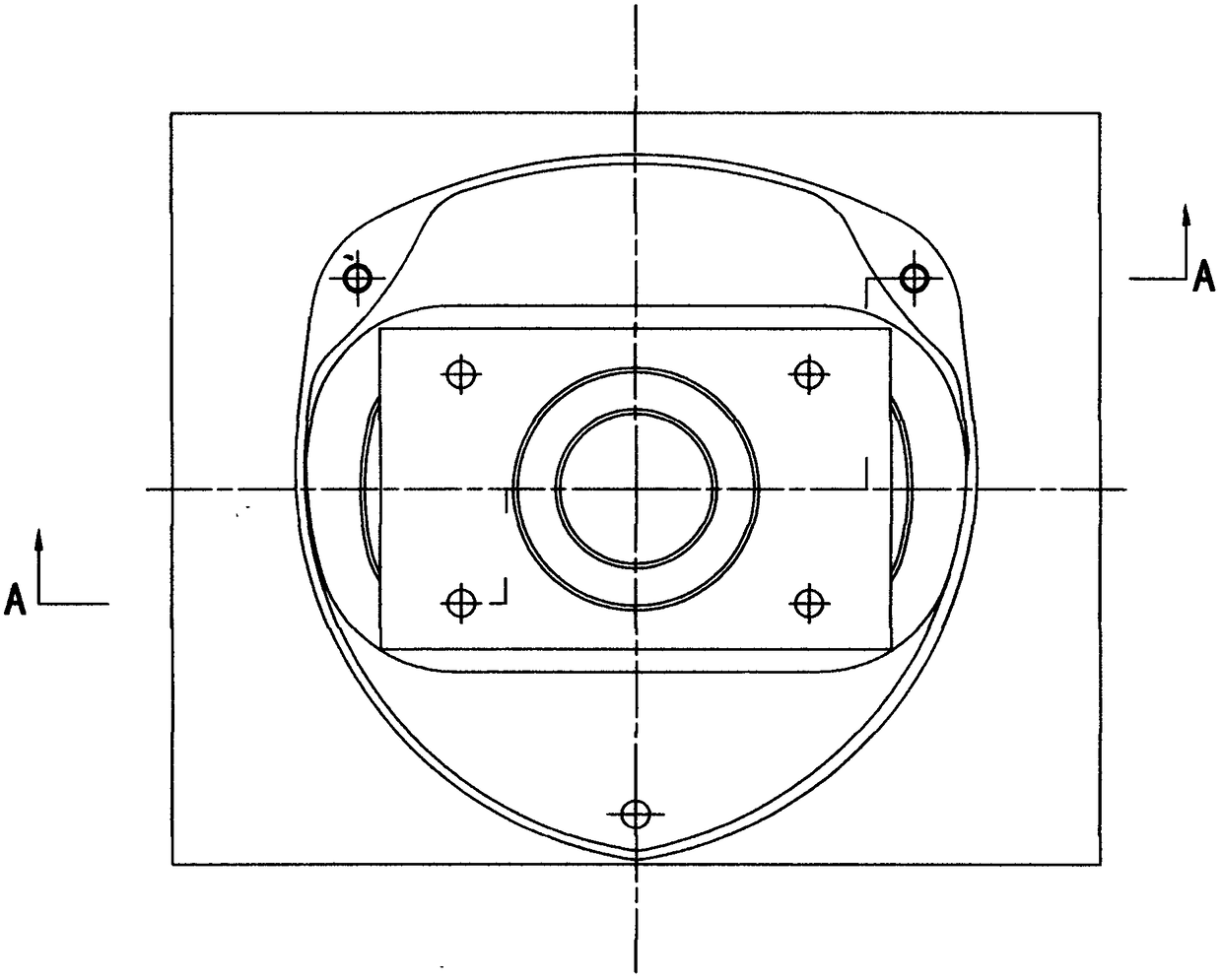 Pressing rivet die for hoist nameplate