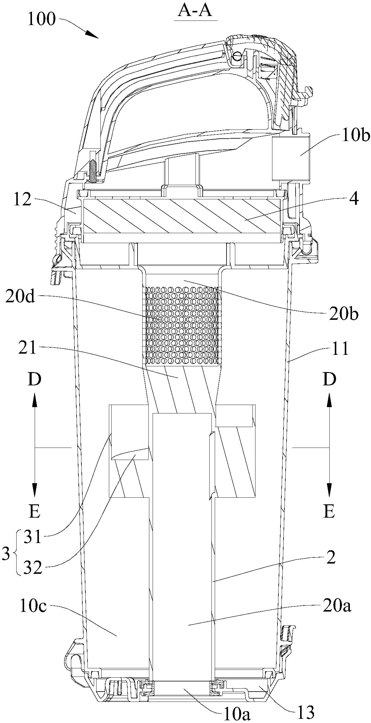 Dust cup and dust collector with dust cup