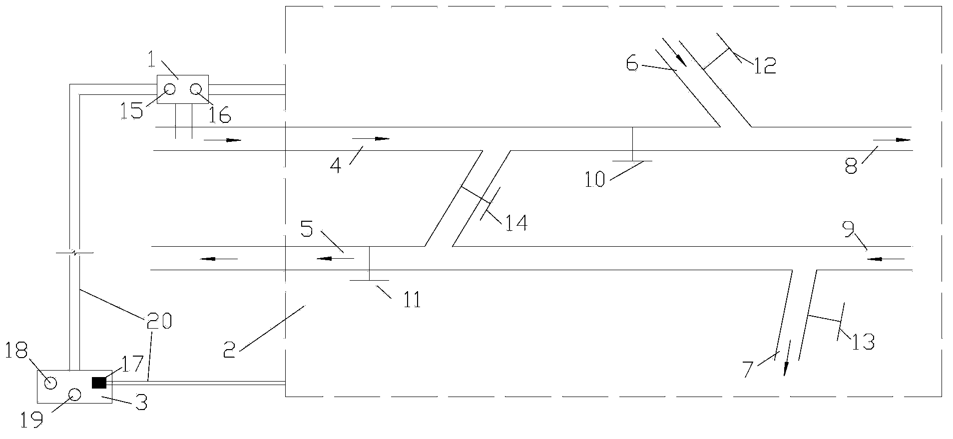 Water inflow protection device for greenhouse gas analyzer and control method thereof