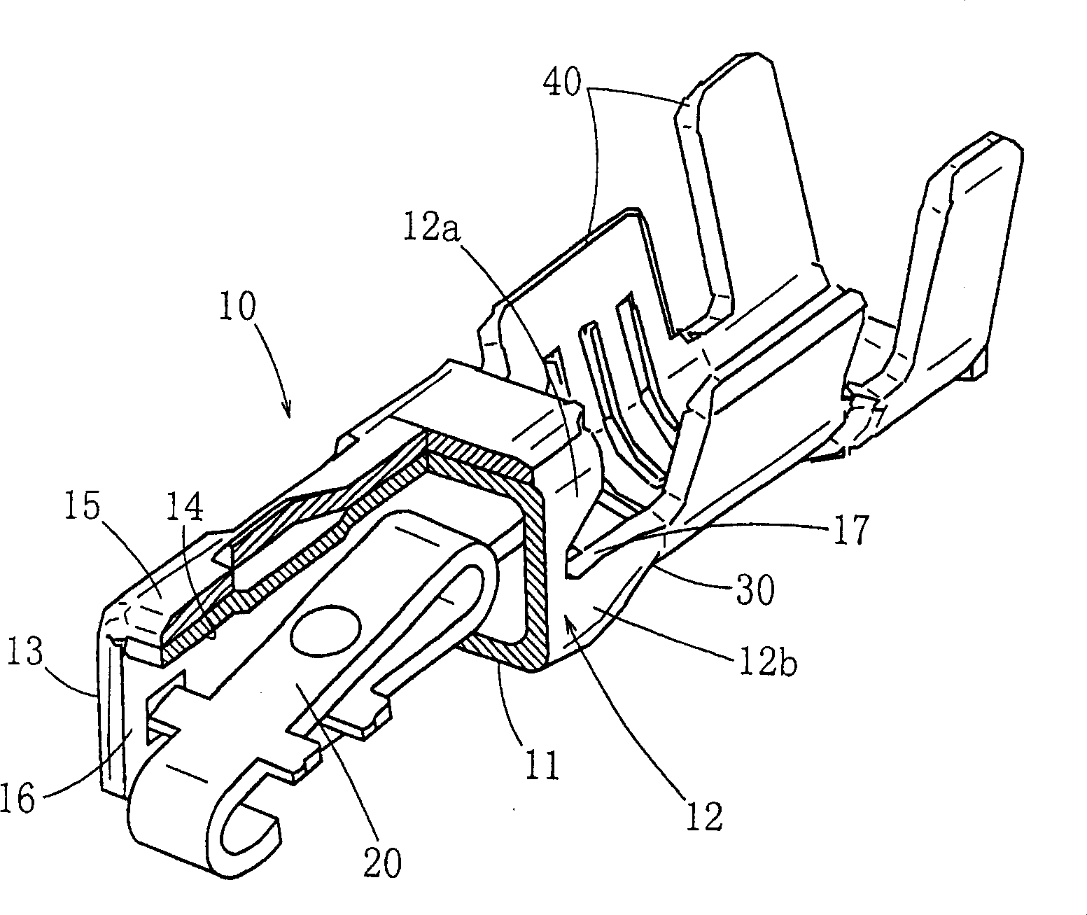 Mother crimp terminal