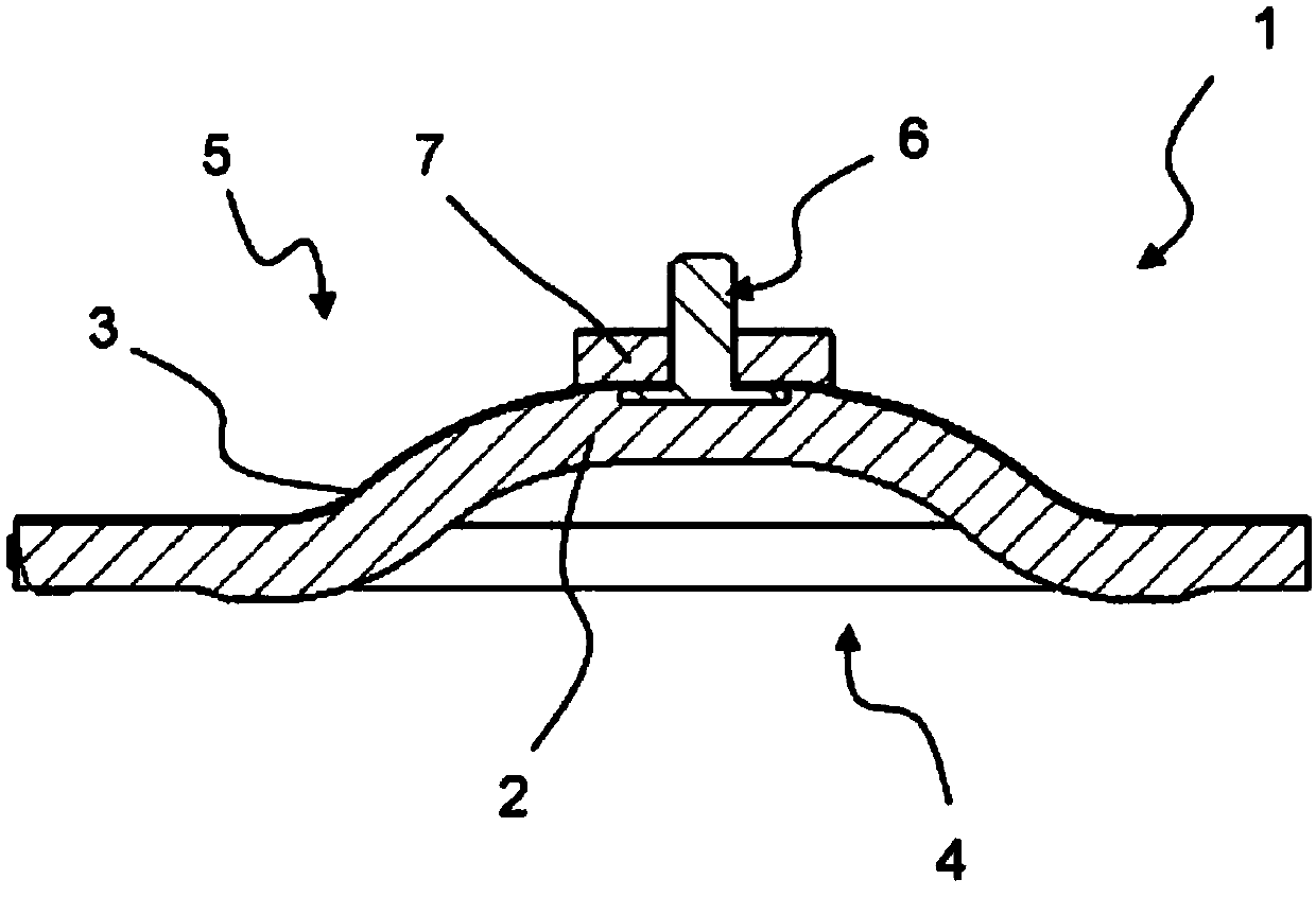 Diaphragm for diaphragm valve and manufacturing method thereof