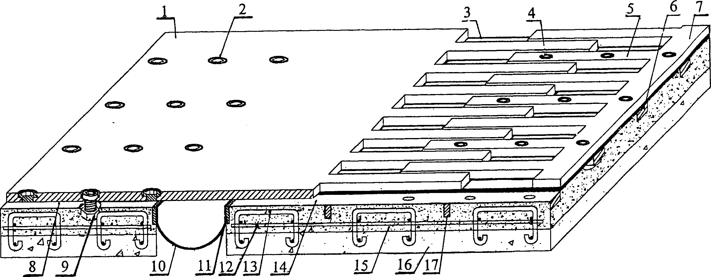 Assemble comb-type bridge extension joint