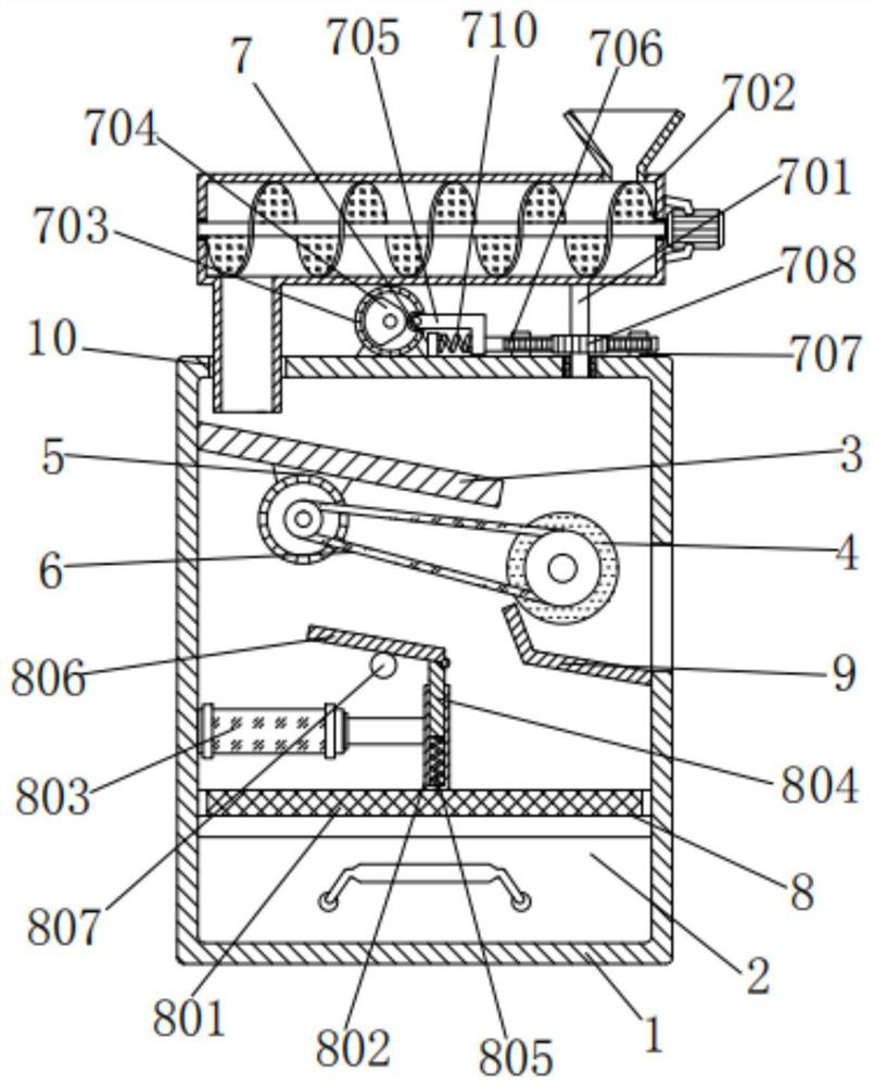 Anti-blocking type multifunctional construction waste treatment equipment