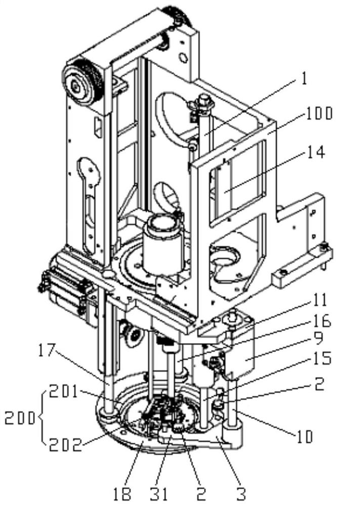 Cutter head suspension device of cutting bed and cutting bed