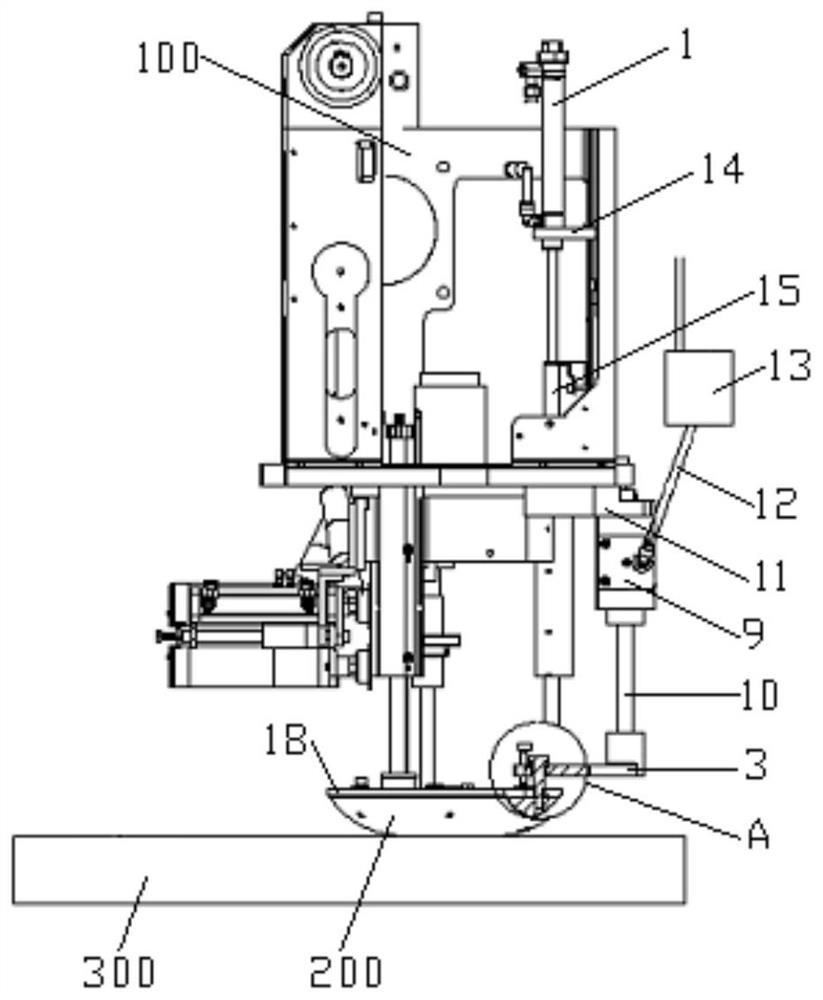 Cutter head suspension device of cutting bed and cutting bed