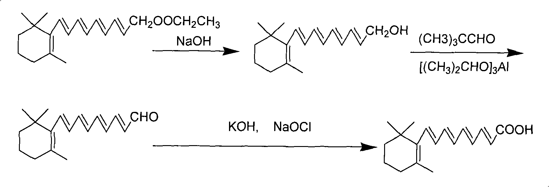 Method for preparing all-trans tretinoin