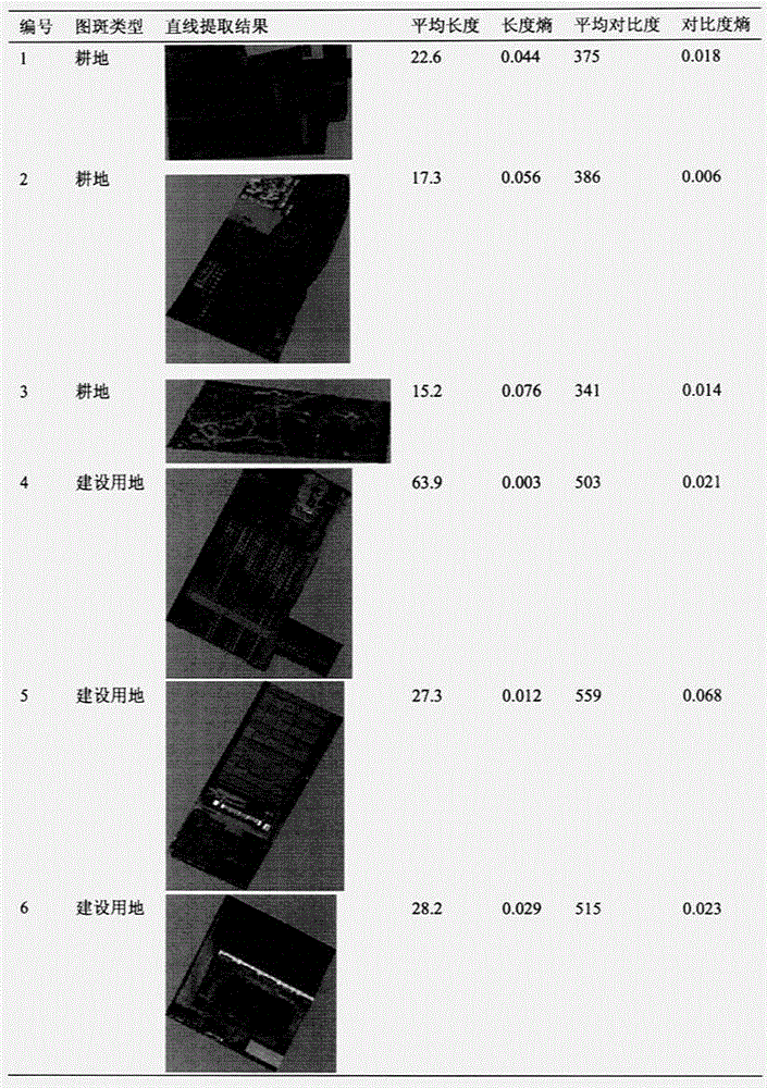 High-resolution construction land graph spot identification method based on PanTex and linear characteristic