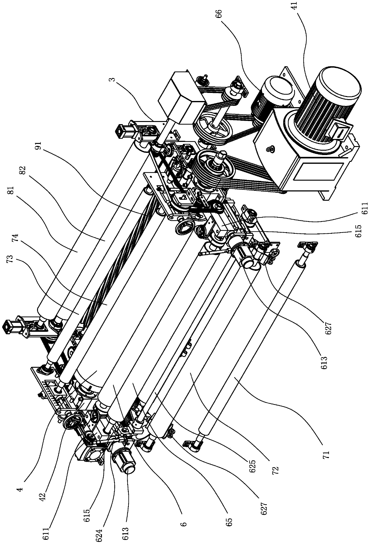 Fine sueding and grinding machine