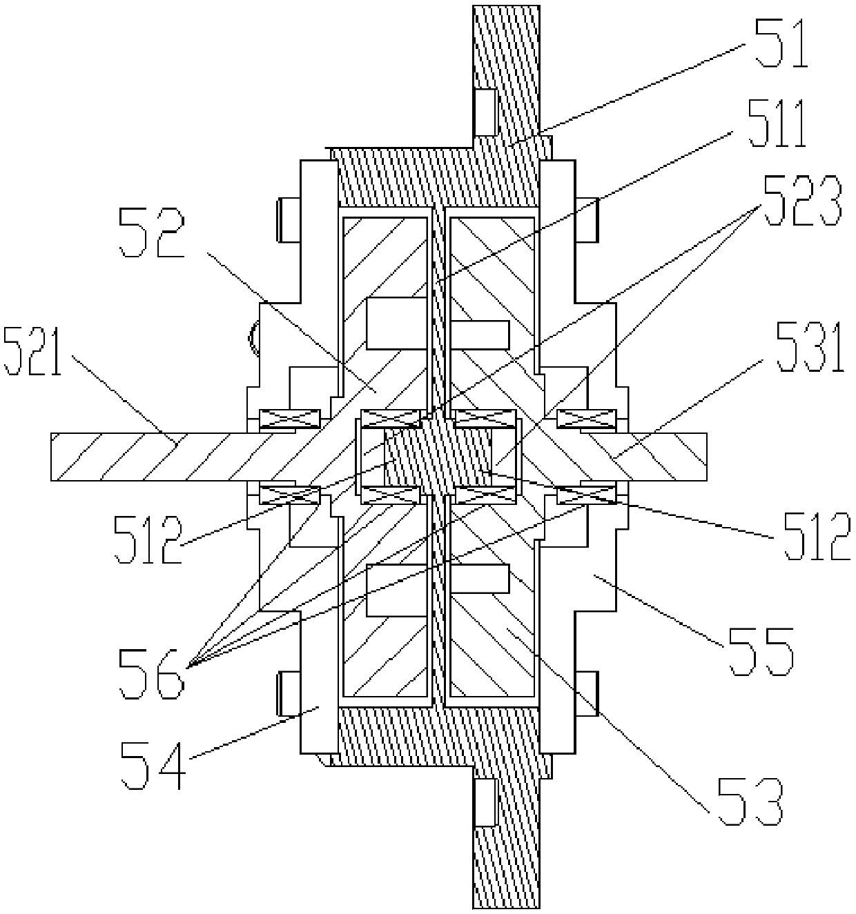 Magnetic coupling component and magnetic coupling steering device thereof