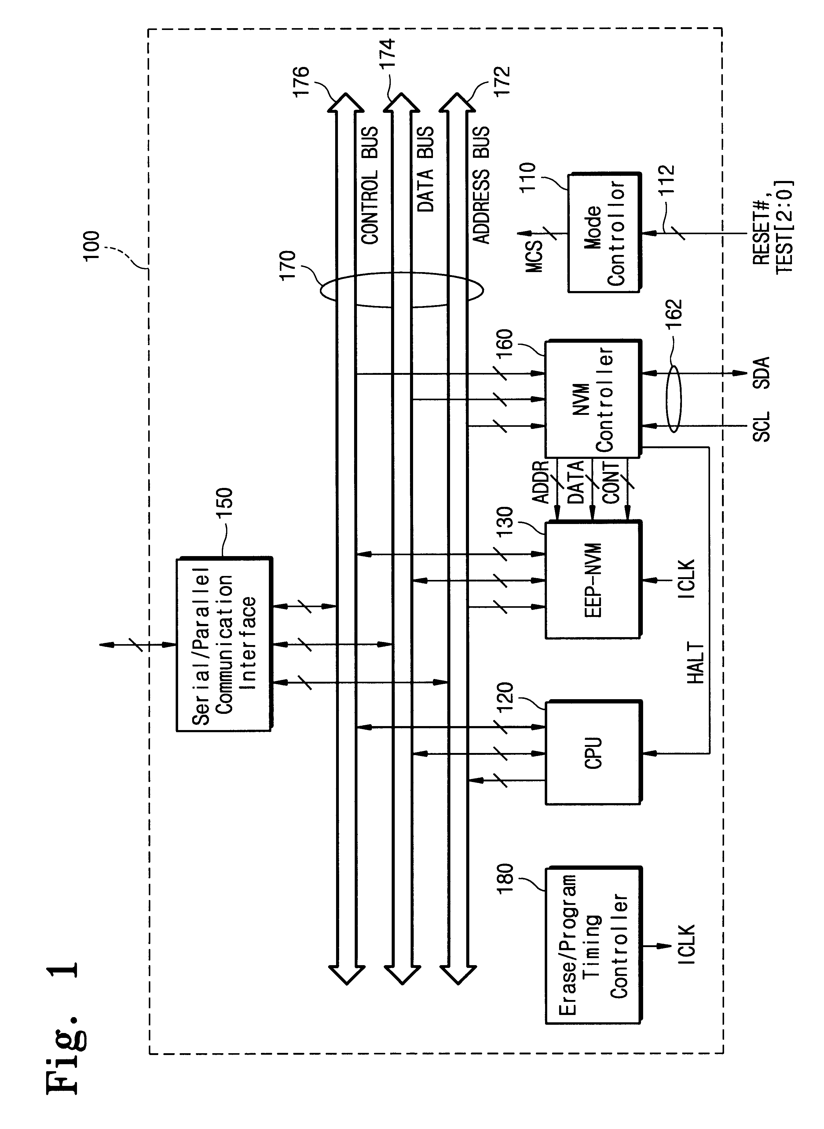 Single-chip data processing apparatus incorporating an electrically rewritable nonvolatile memory and method of operating the same