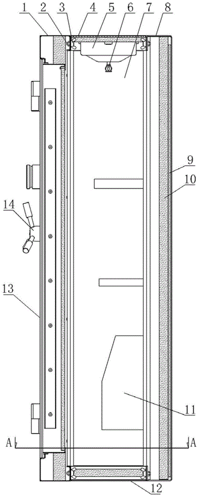 Combined type household gun cabinet