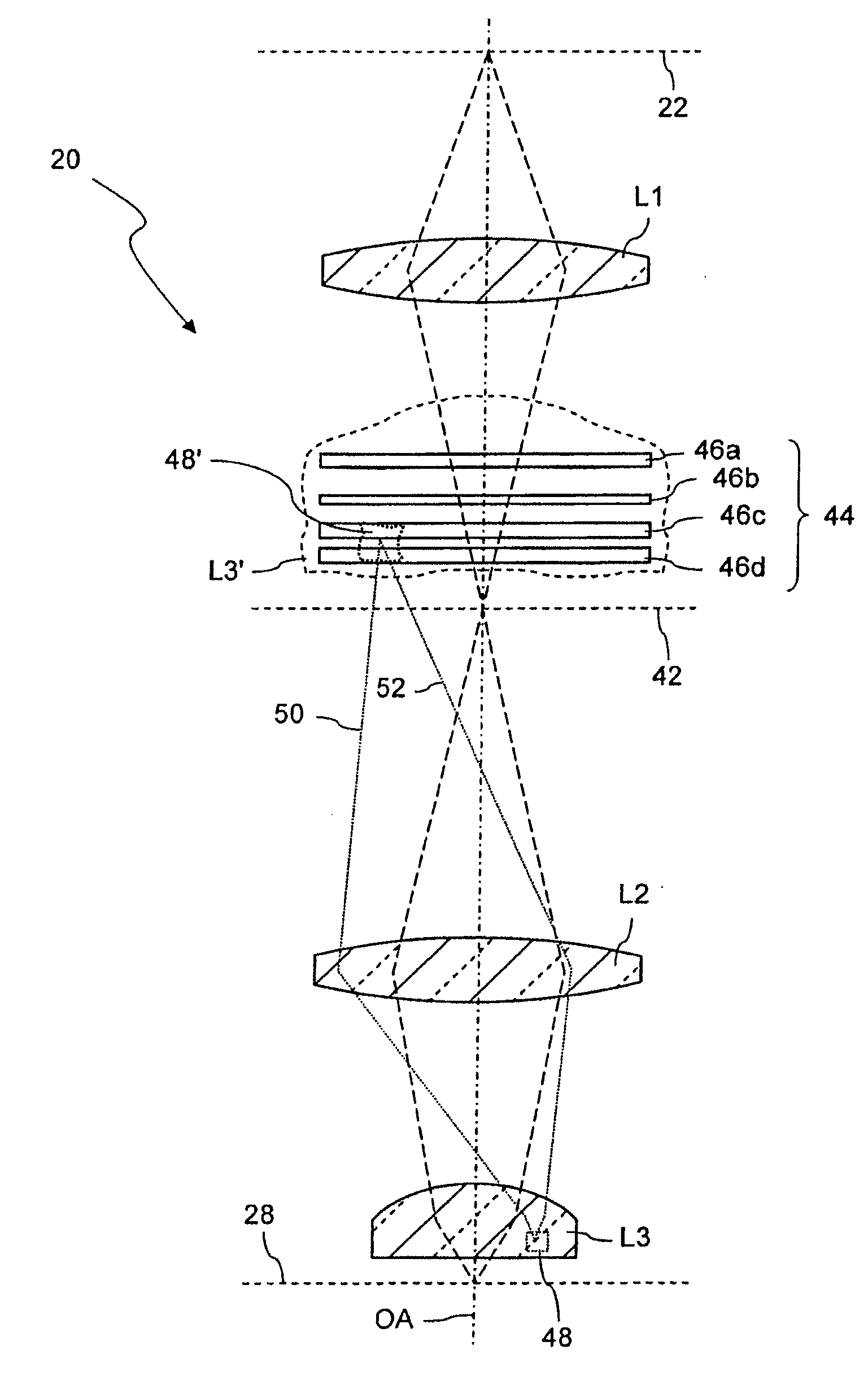 Projection objective of a microlithographic projection exposure apparatus