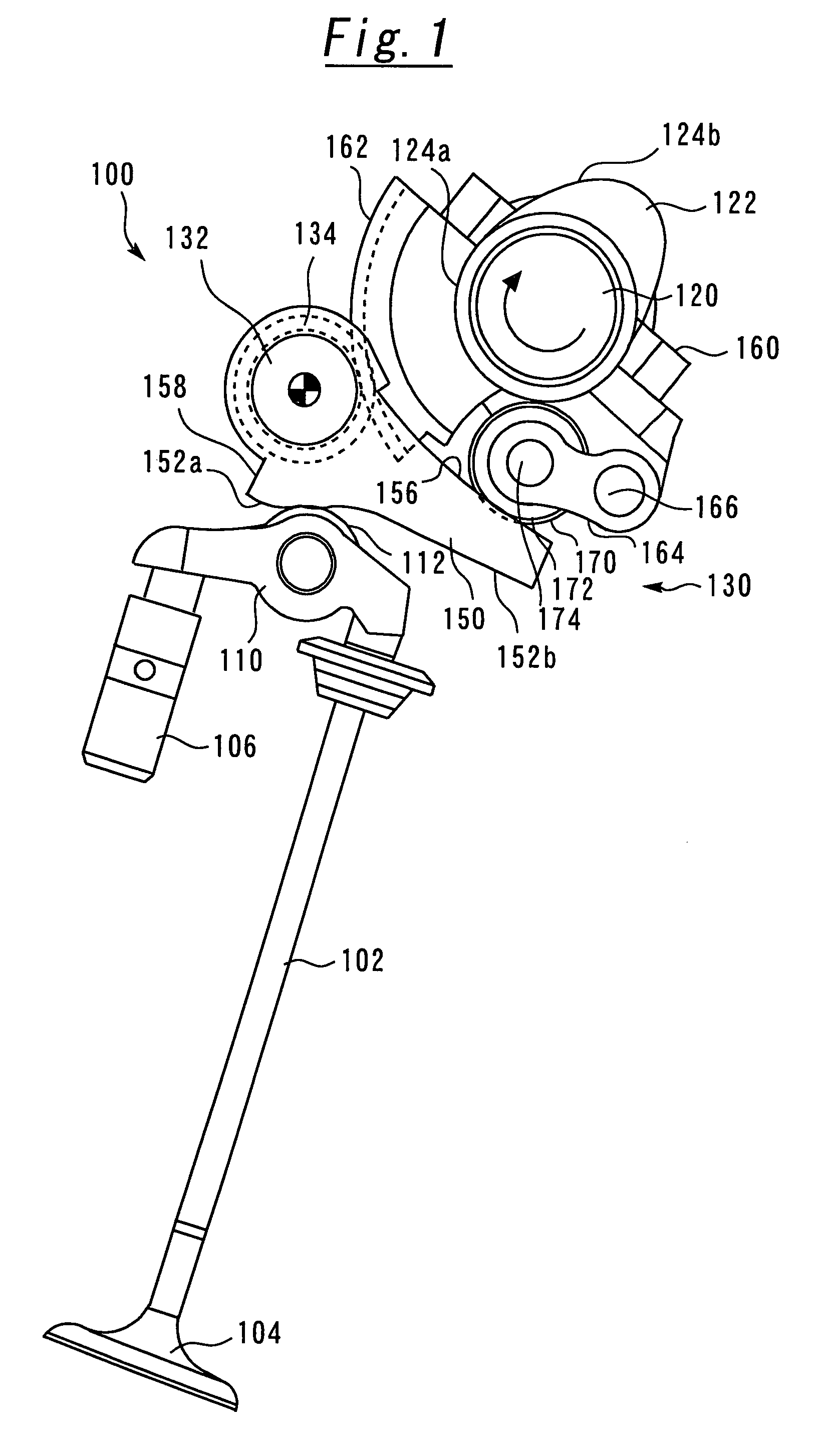 Variable valve operating device