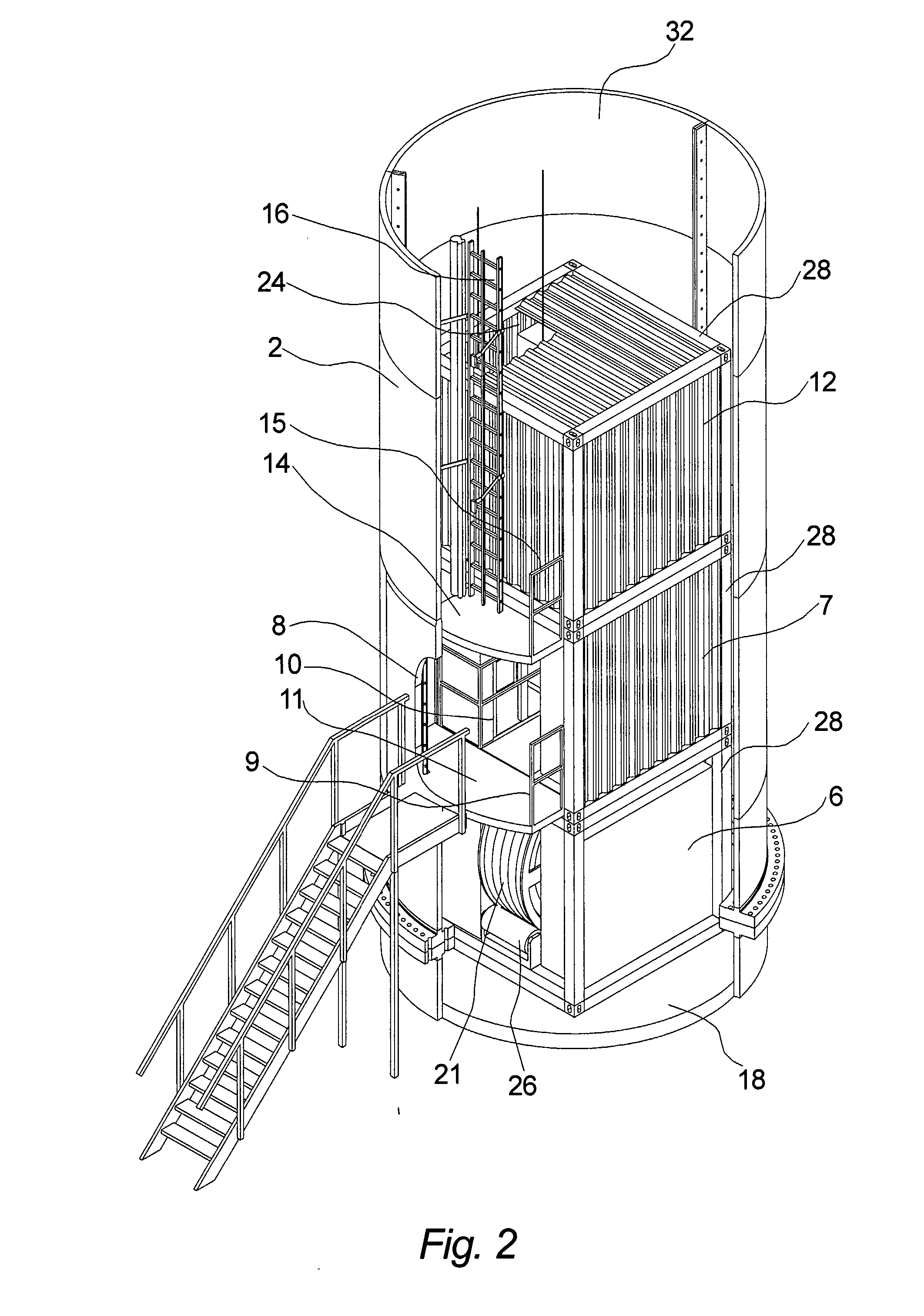 Wind Turbine, a Method for Assembling and Handling the Wind Turbine and Uses Hereof