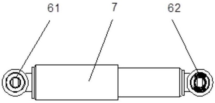 Anti-snaking shock absorber capable of realizing frequency-variable stiffness characteristic, joint and application