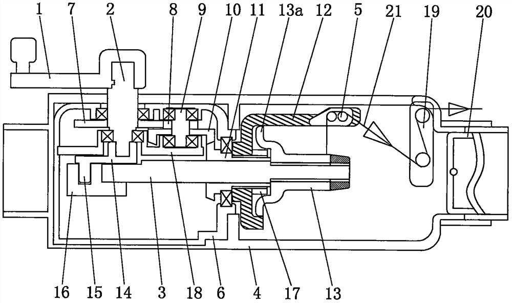 Push-type fishing tackle reeling device