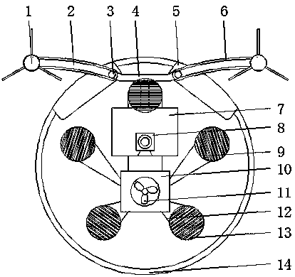 Automatic-cleaning floor sweeping robot