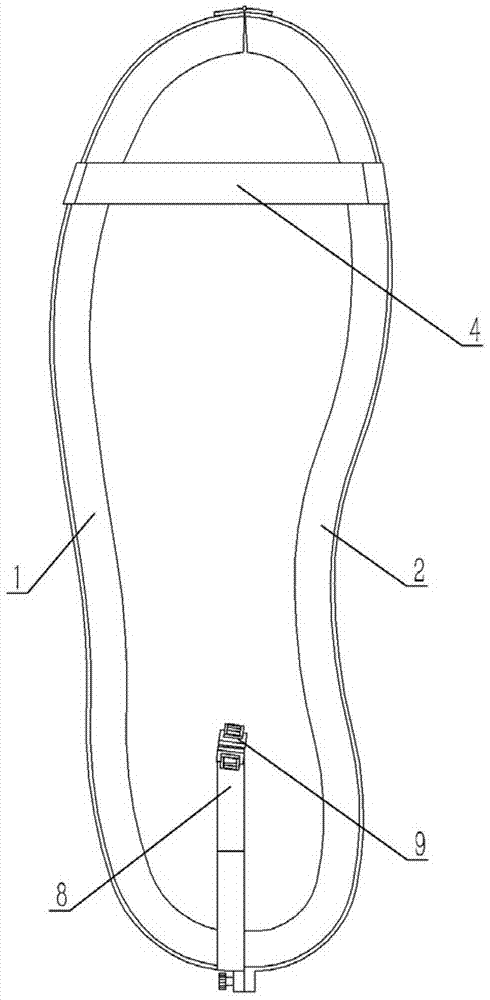 Hinge type anti-static shoe cover