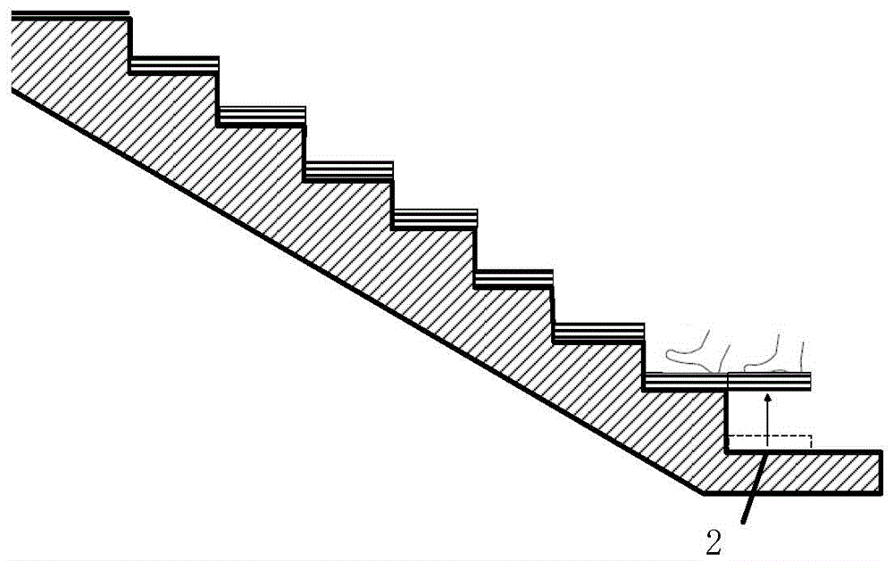 Pedal type electric stair