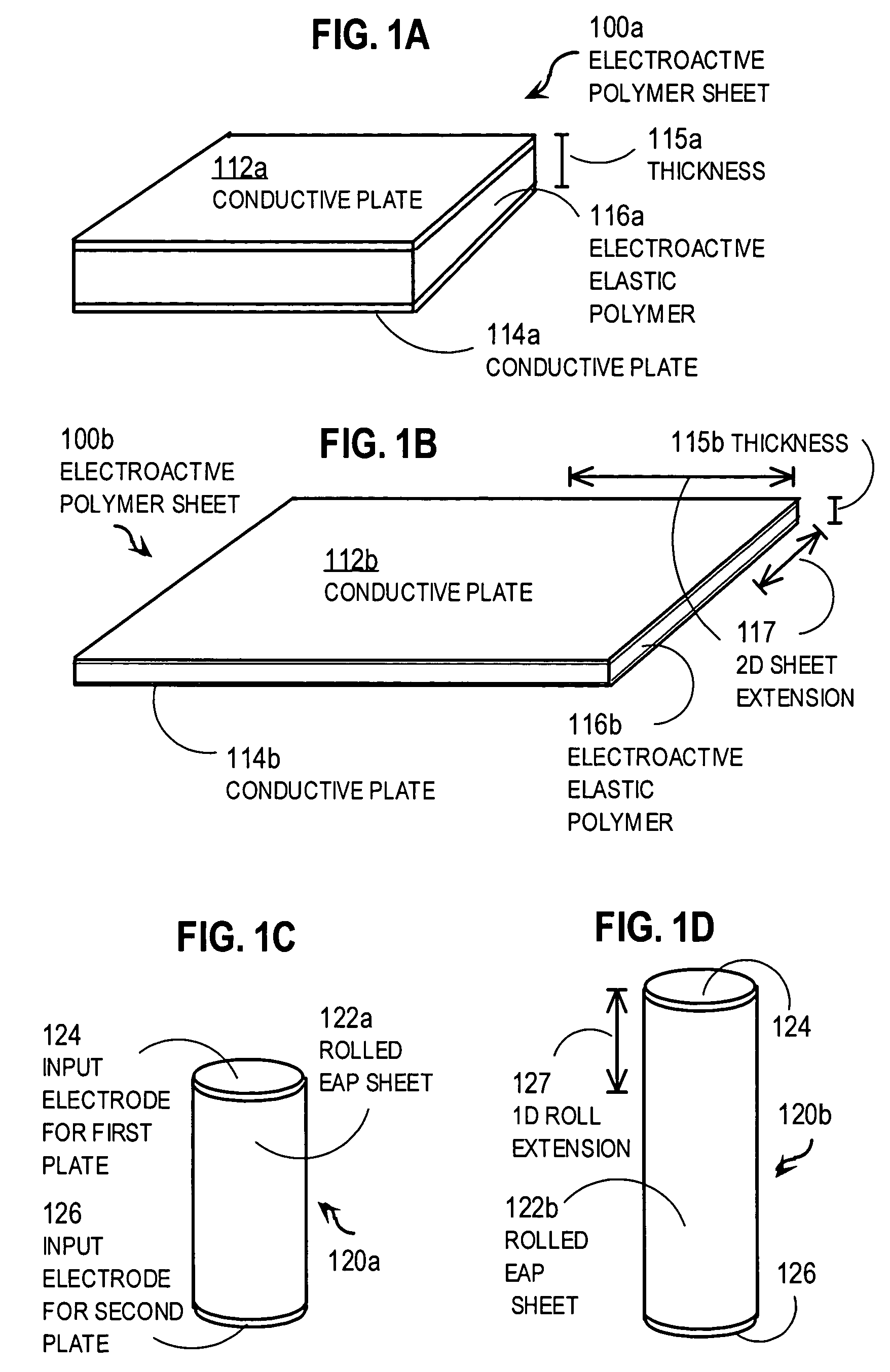 Dielectric motors with electrically conducting rotating drive shafts and vehicles using same