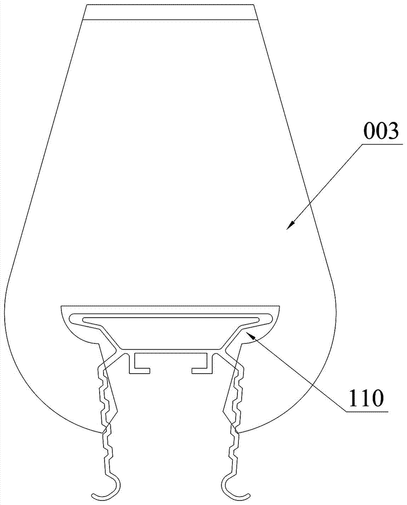 Decorative rib keel