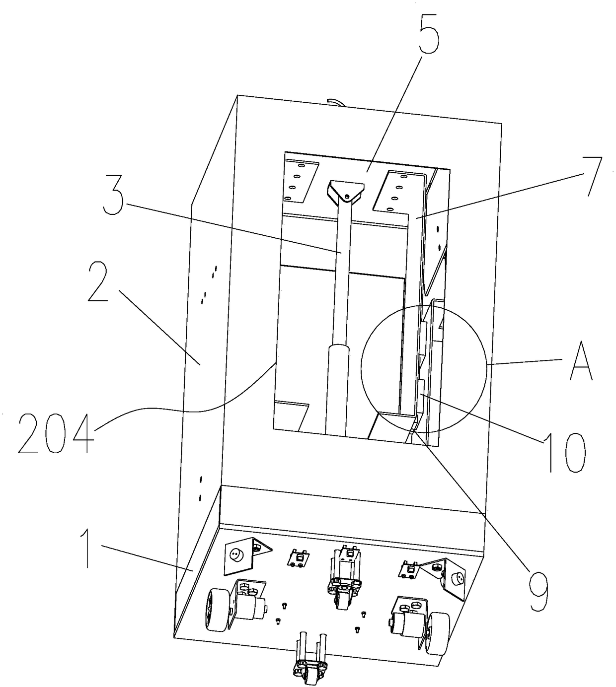 Unmanned meal delivery trolley