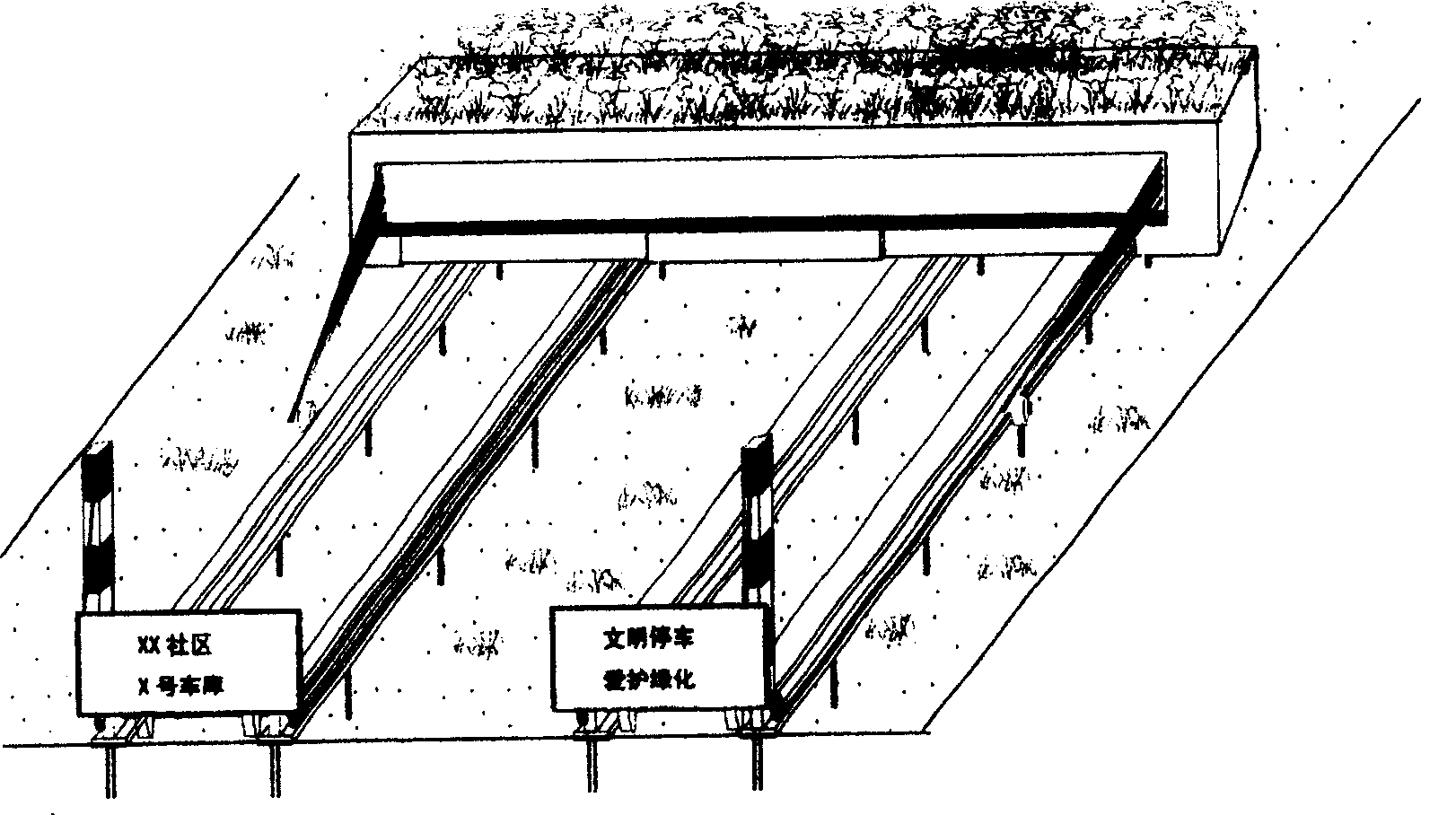 Automatic ecological garage parking