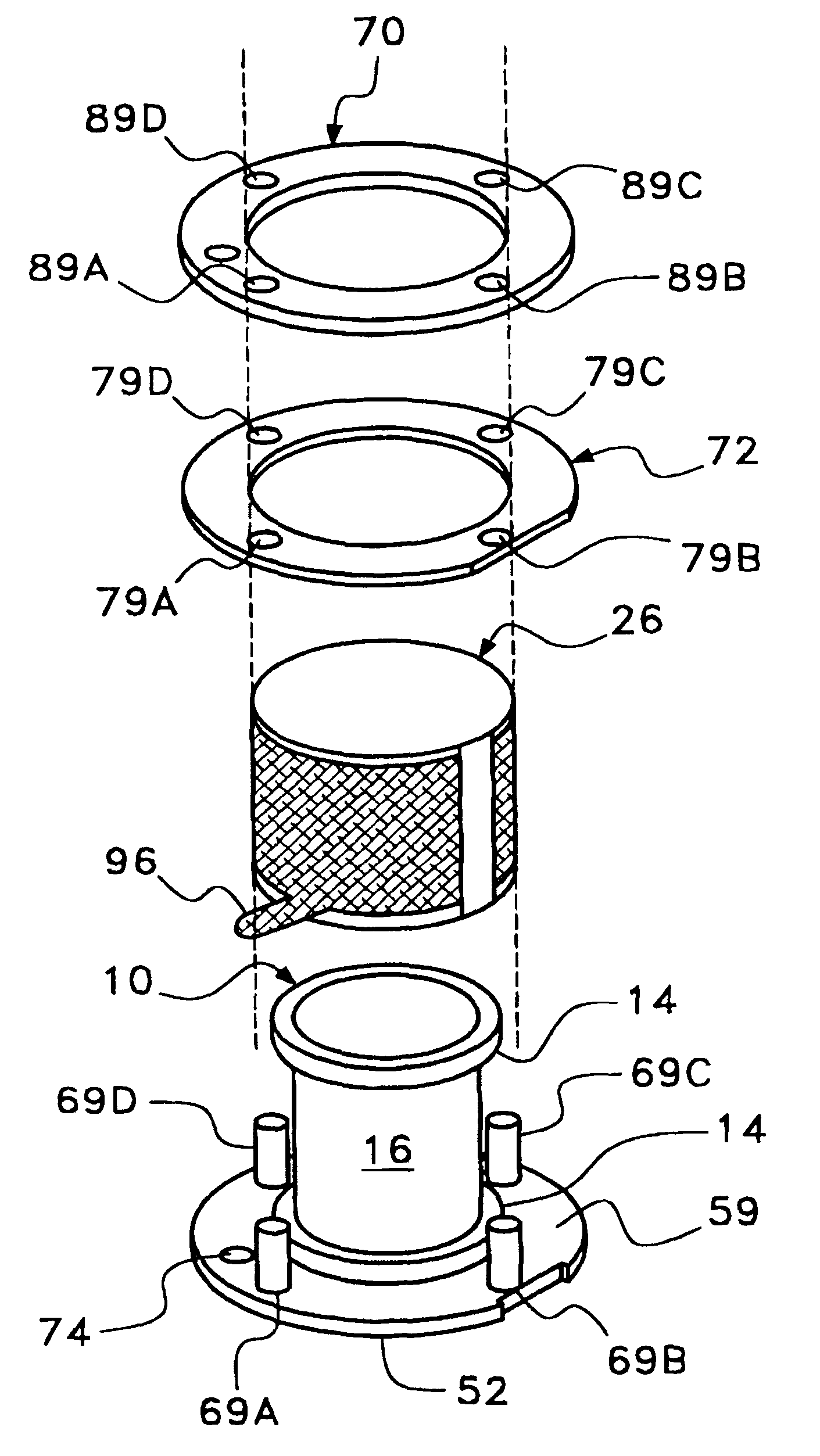 Omni-directional ultrasonic transducer apparatus and staking method