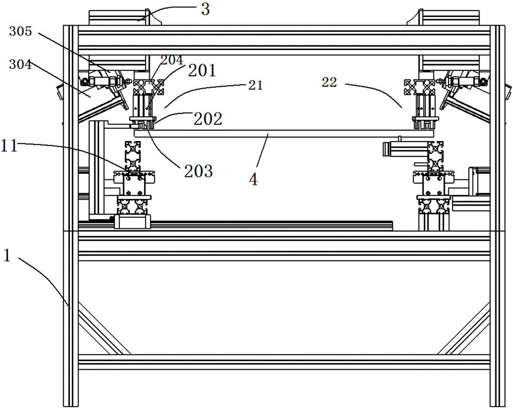 Canvas stretching and nailing device