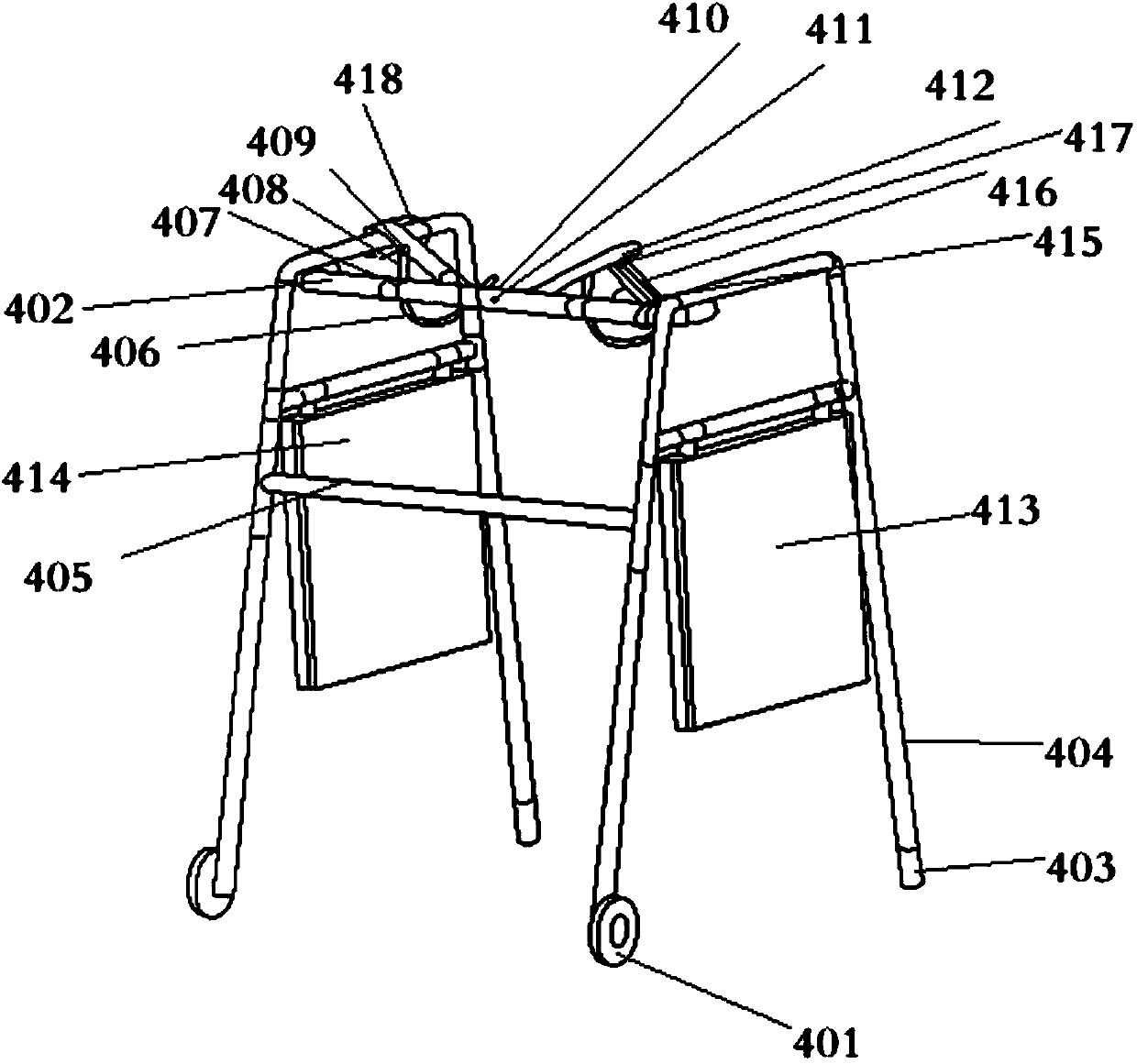 Interactive paraplegia walking-assisting outer bone driven by external power