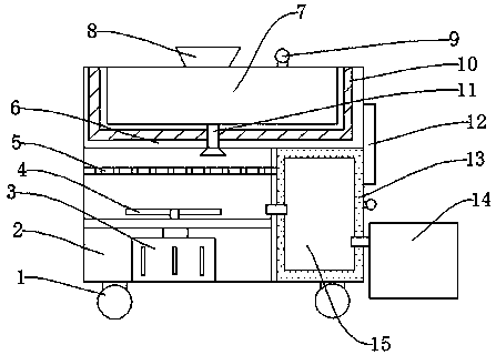 Stirring device for honey production