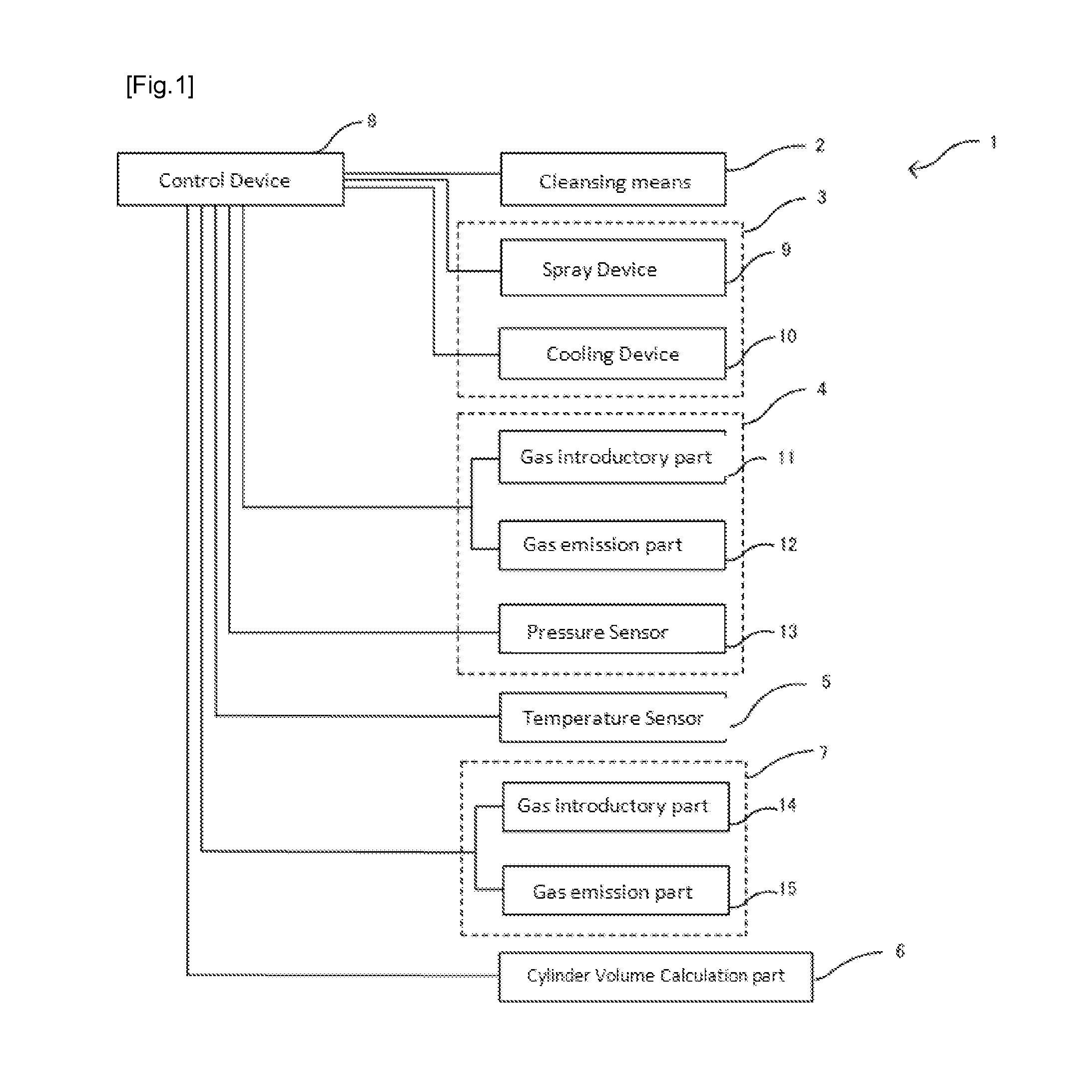 Volume measuring device and volume measuring method