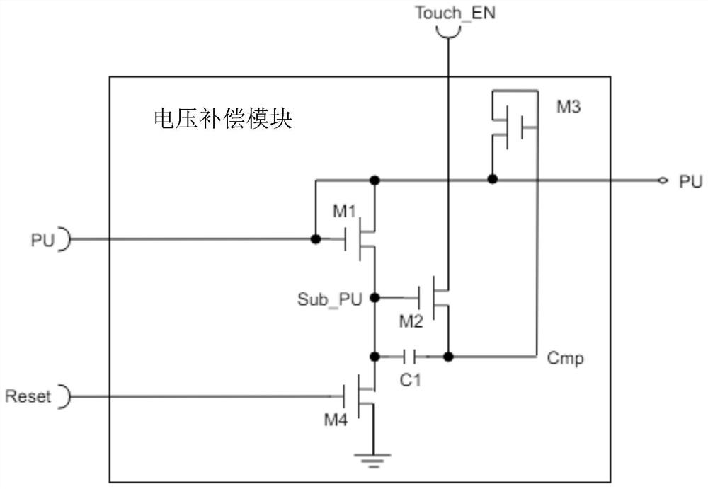 Voltage compensation module, gate driving circuit, driving method of gate driving circuit and display substrate