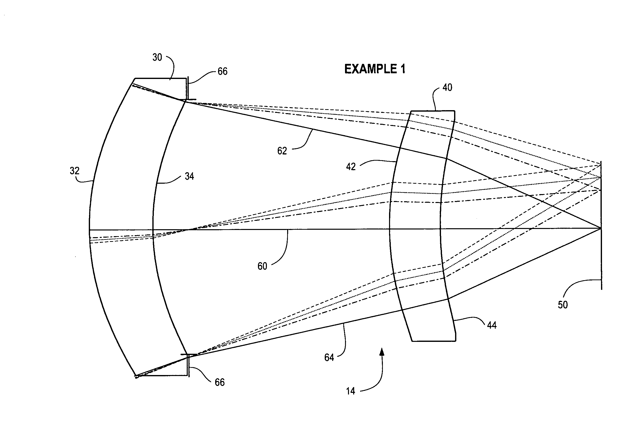 Compact two-element infrared objective lens and IR or thermal sight for weapon having viewing optics